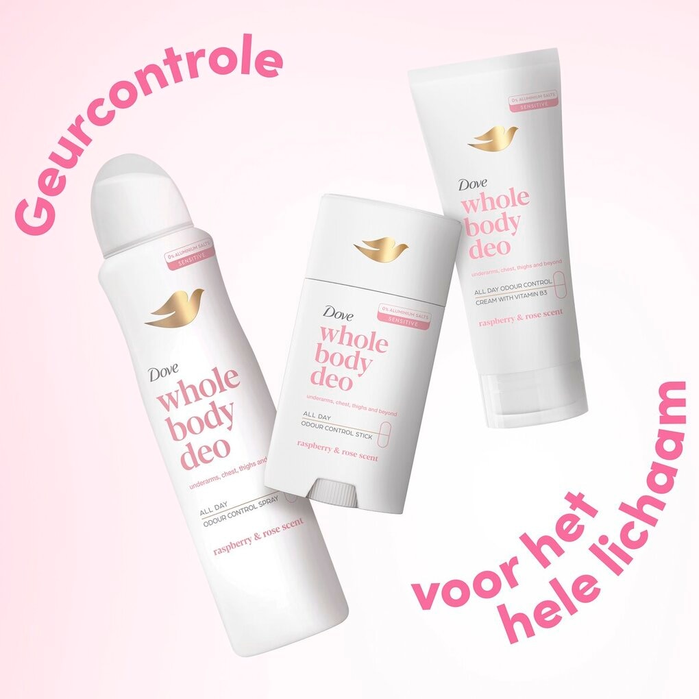 Dove Whole Body Raspberry & Rose Deodorant Spray