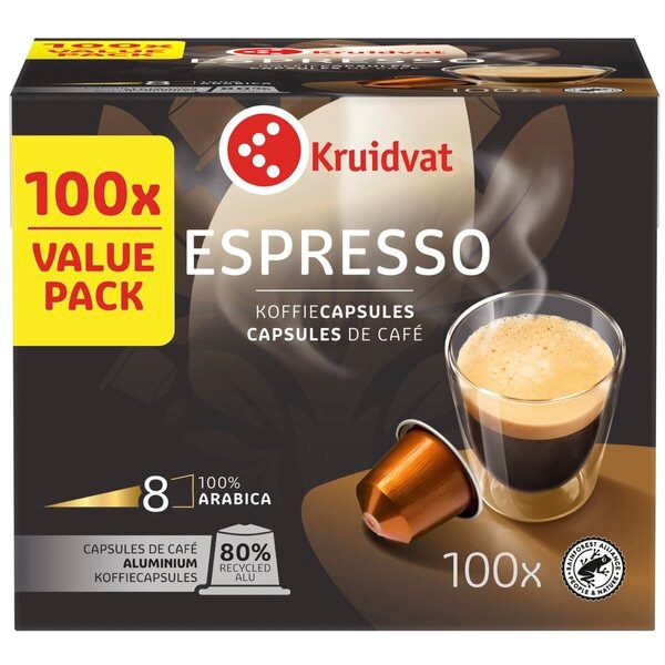 Kruidvat Capsules de Café Espresso en Aluminium
