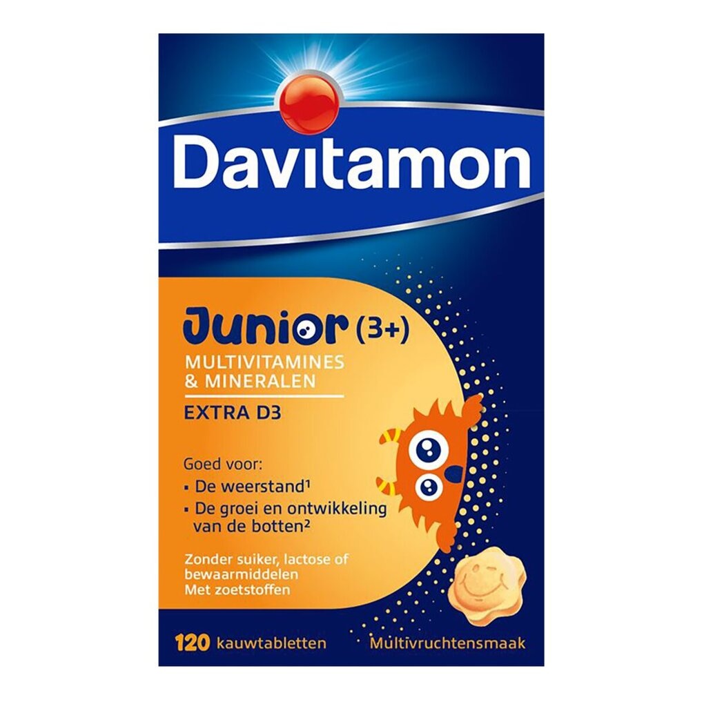 Davitamon Junior (3+) Multivitaminen & Mineralen Kauwtabletten