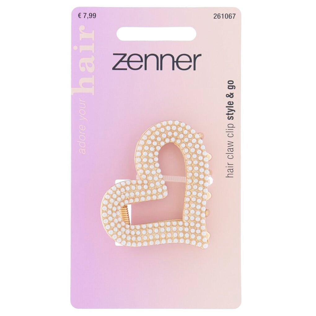 Zenner Hartvormige Haarklem met Parels