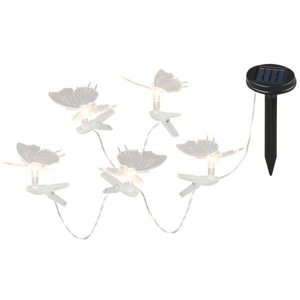 Watshome Solar Guirlande à l’Énergie Solaire avec Papillons