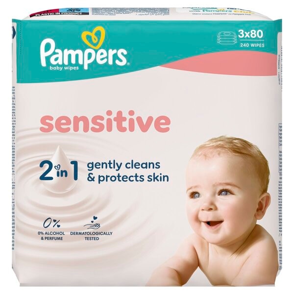 Pampers Lingettes Bébé Sensitive 2-en-1