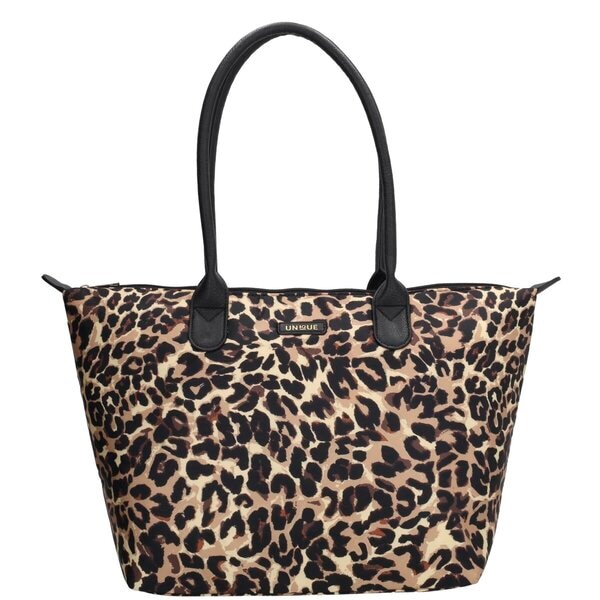 Sac à Provisions en Nylon à Motif Panthère
