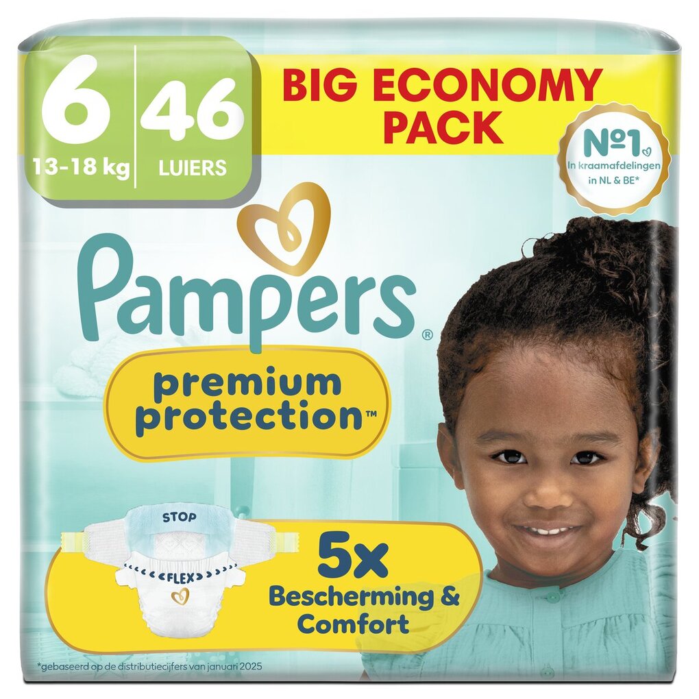 Pampers Couches Premium Protection Taille 6