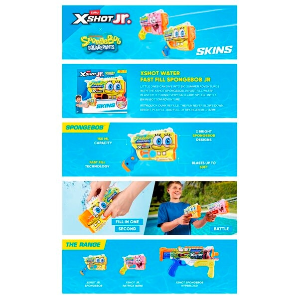 Zuru Xshot Jr. Spongebob Blaster