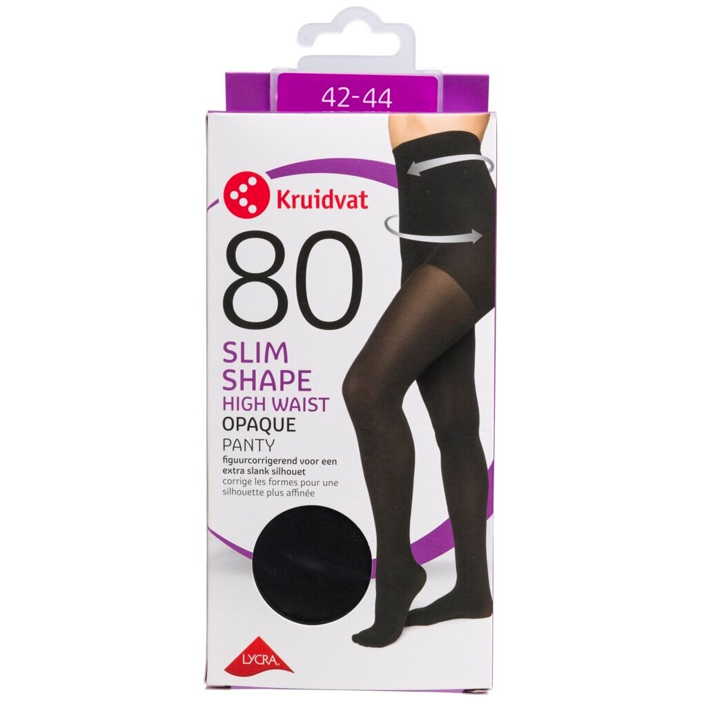 Kruidvat Collant Slim Shape High Waist Opaque 80 Deniers