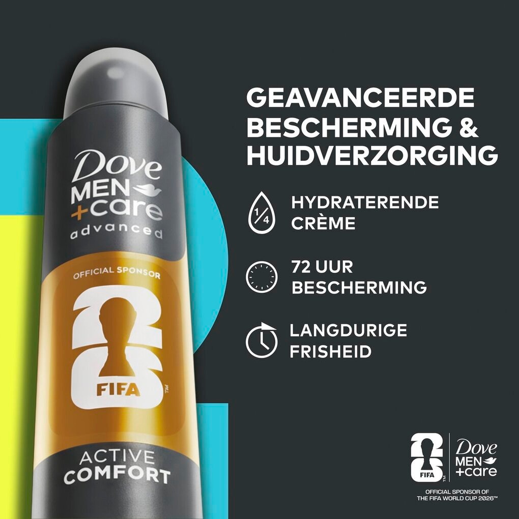 Dove Men+Care Advanced Déodorant en Spray Antitranspirant Active Comfort FIFA Edition
