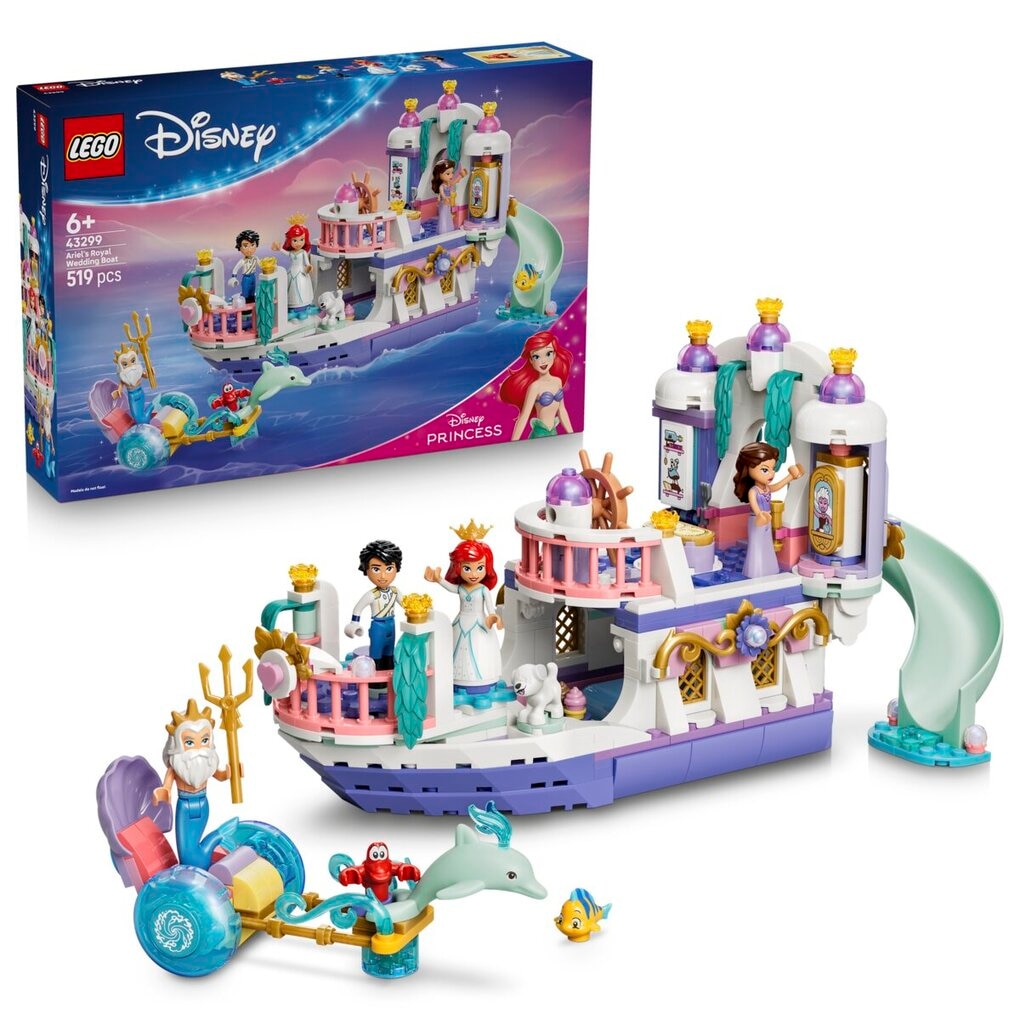 LEGO Disney 43299 Le Bateau du Mariage Royal d’Ariel LEGO Disney 43299 Le Bateau du Mariage Royal d’Ariel