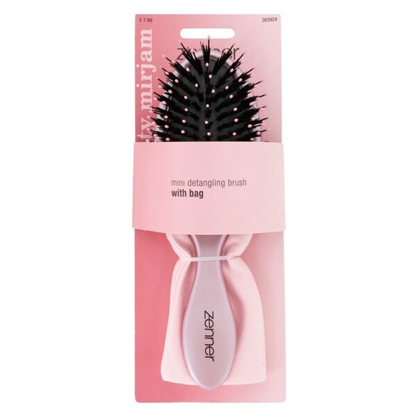 Zenner X Quinty Mirjam Hair Hacks Mini Detangling Brush with Bag