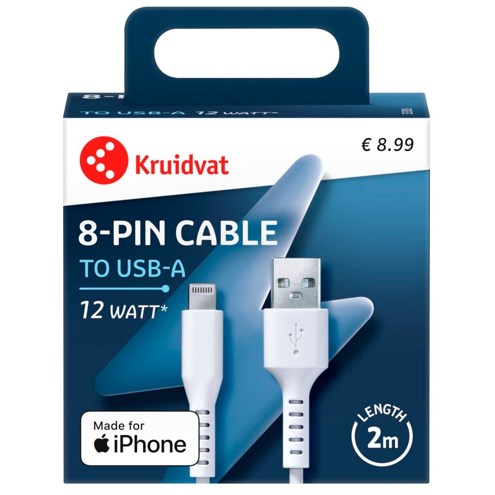 Kruidvat 8-pin Oplaadkabel