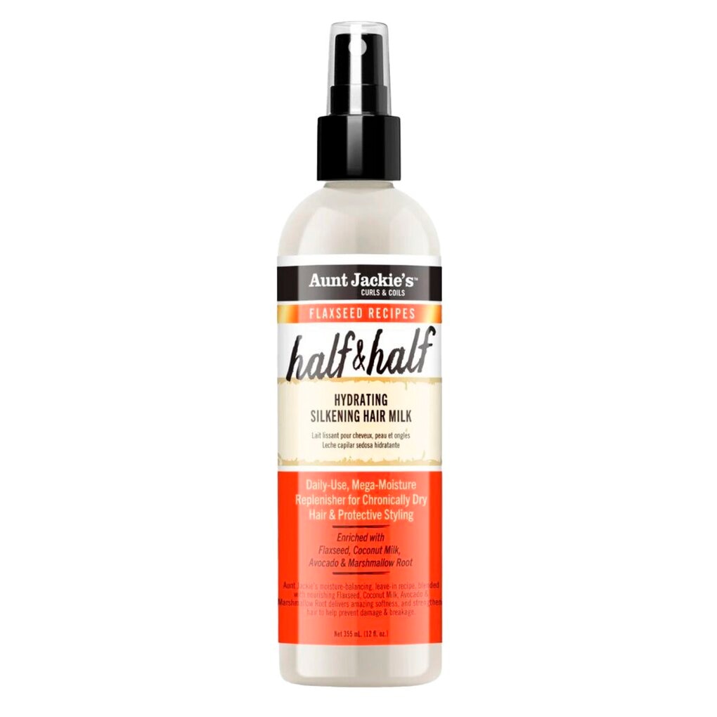 Aunt Jackie's Curls & Coils Flaxseed Recipes Half & Half Hydrating Silkening Hair Milk