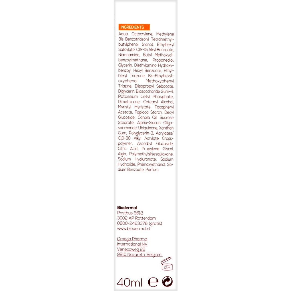 Biodermal Anti Age SPF50+ Zonnecrème voor het Gezicht