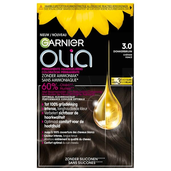 Garnier Olia 3 Donkerbruin Permanente Haarkleuring