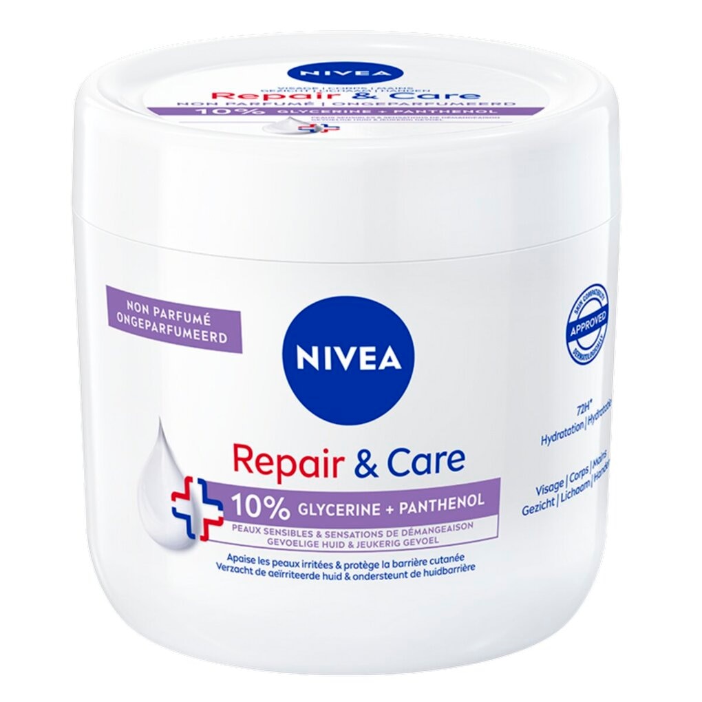 Nivea Crème Corporelle Repair & Care Fragrance Free