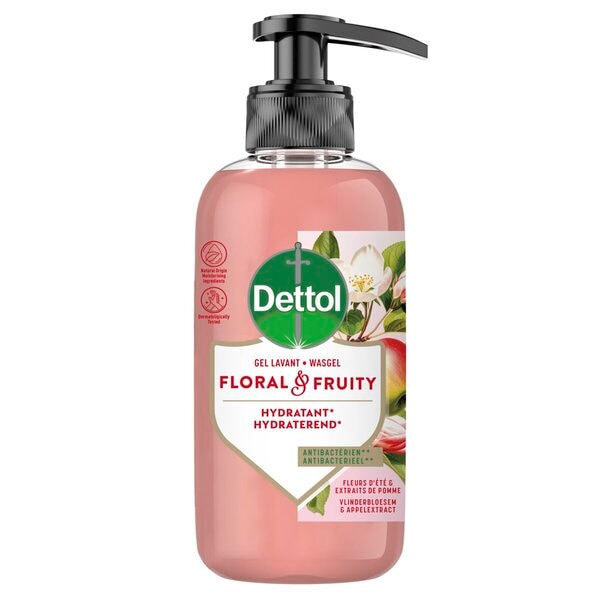 Dettol Gel Lavant Floral & Fruity Fleur de Cerisier & Extrait de Pomme
