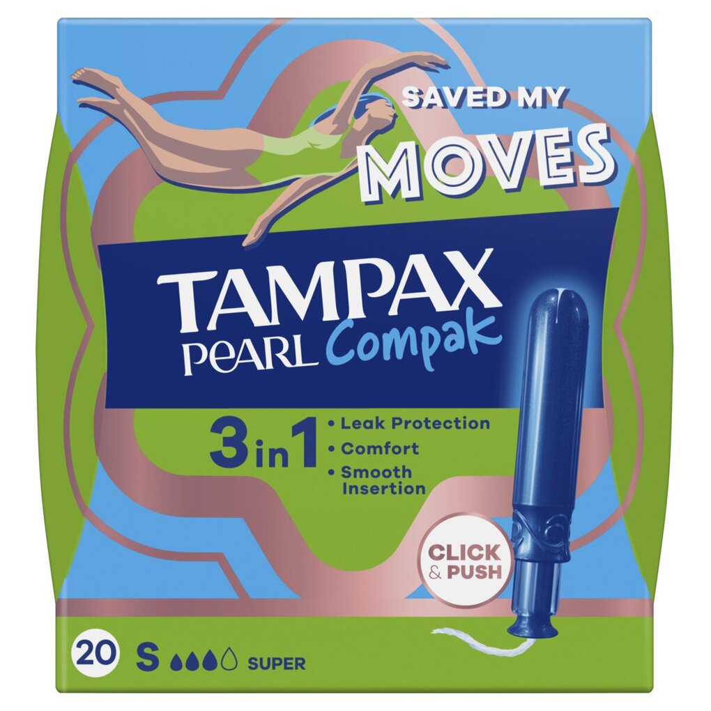 Tampax Pearl Compak Super Tampons