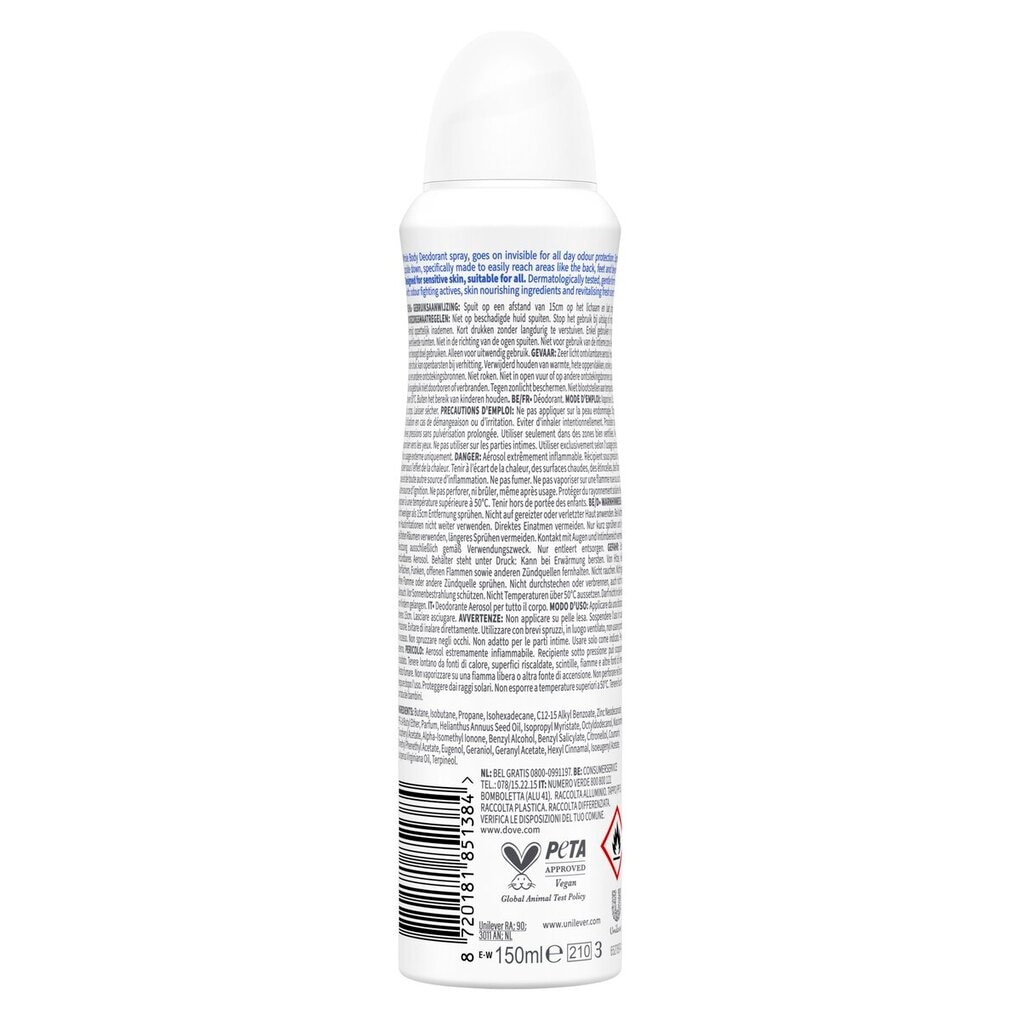 Dove Whole Body Original Deodorant Spray