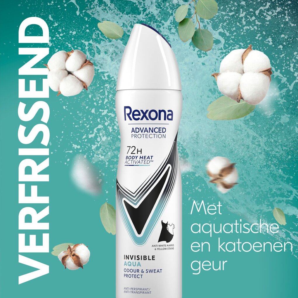 Rexona Women Invisible Aqua Antitranspirant Spray