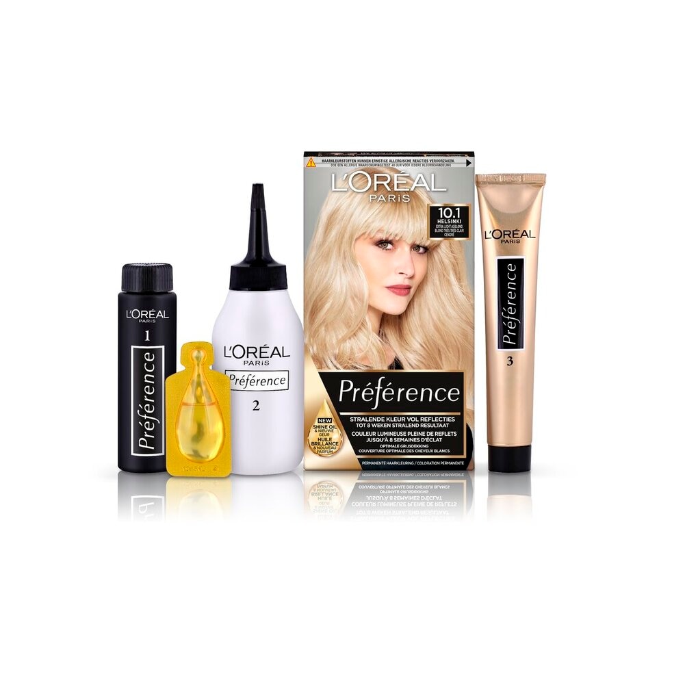 L'Oréal Paris Crème Colorante Préférence 10.1 Helsinki Blond Très Très Clair Cendré