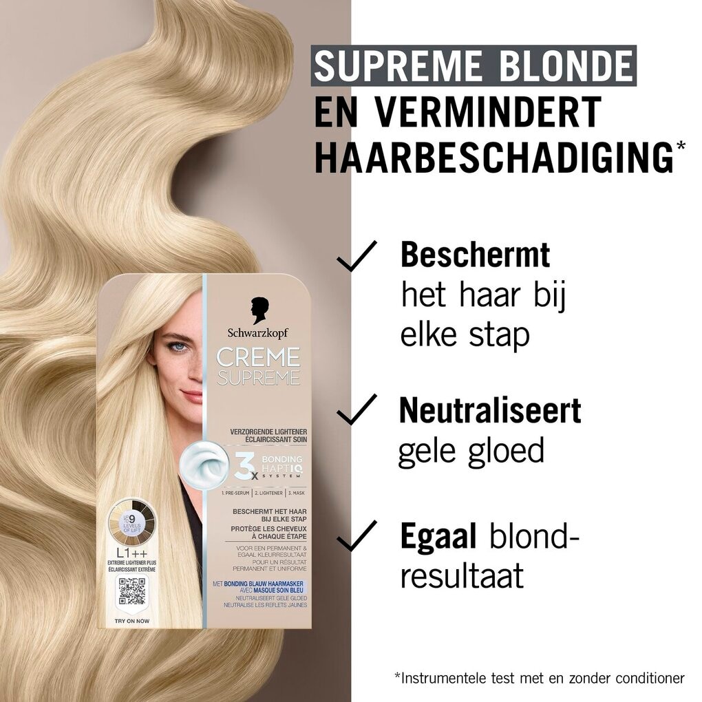 Schwarzkopf Creme Supreme L1++ Verzorgende Lightener