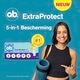 o.b. ExtraProtect Tampons 5-en-1 Protection Super