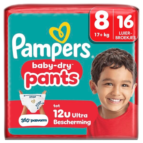 Pampers Couches-Culottes Baby-Dry Taille 8