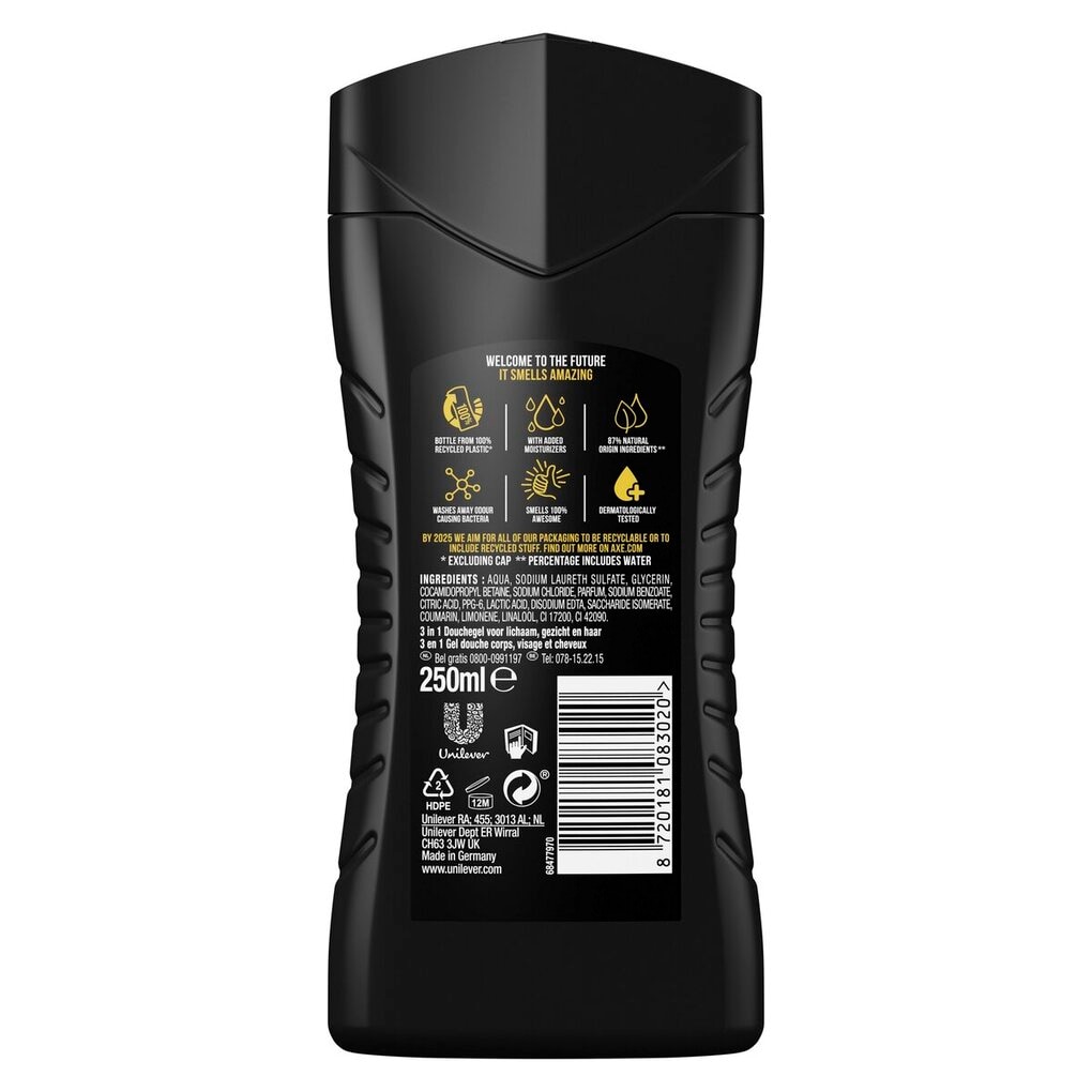 Axe Excite 3-In-1 Douchegel en Shampoo