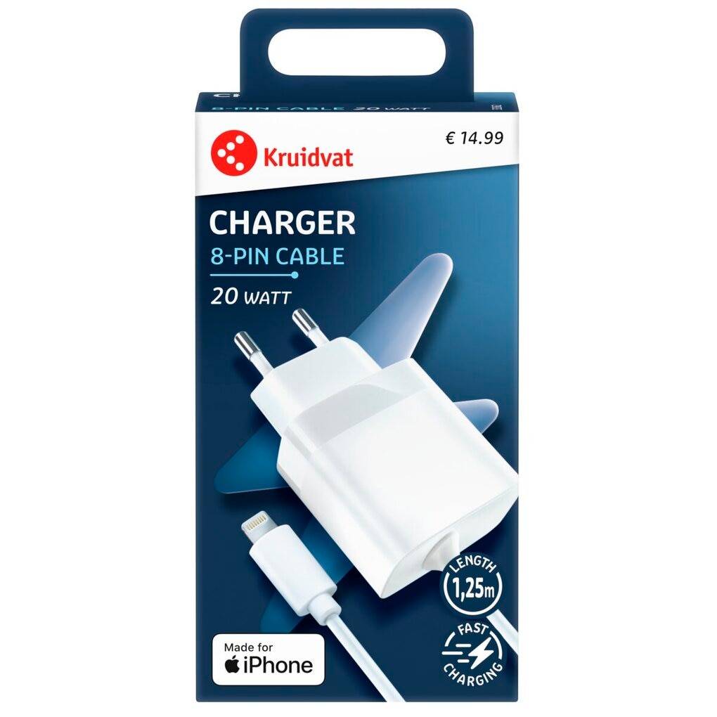 Kruidvat Mfi 20W 8-Pin Charger