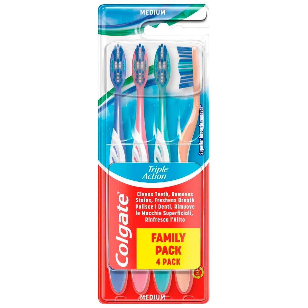 Colgate Triple Action Medium Tandenborstels