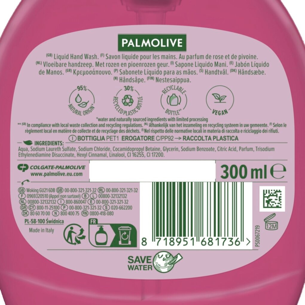 Palmolive Sensorial Escape Moroccan Rose & Peony Handzeep