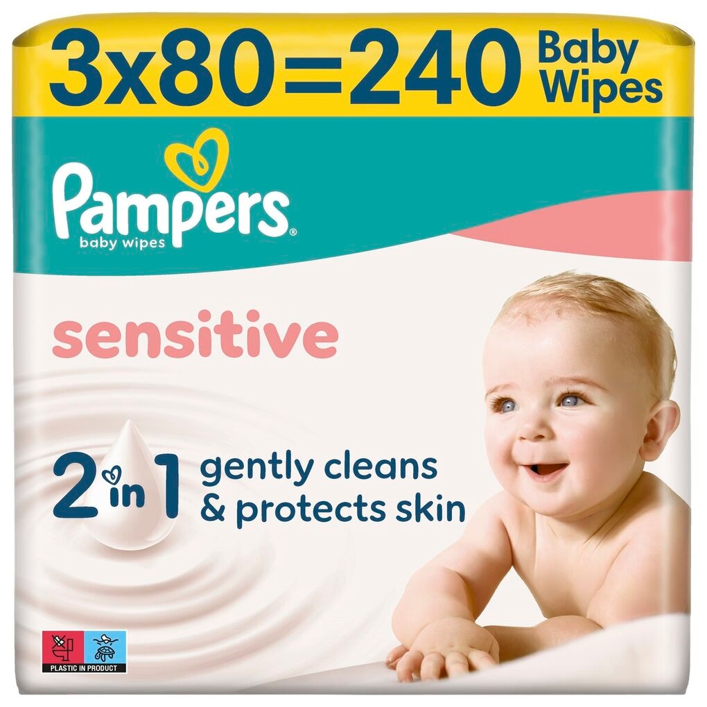 Pampers Lingettes Bébé Sensitive 2-en-1 Pampers Lingettes Bébé Sensitive 2-en-1