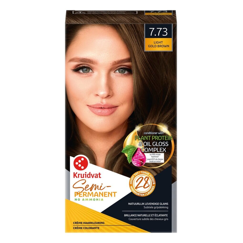 Kruidvat 7.73 Dark Blonde Semi-Permanente Haarkleuring