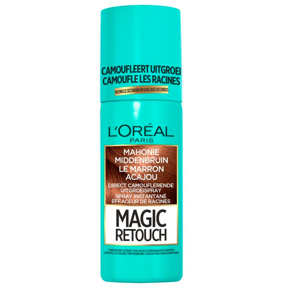 L'Oréal Paris Magic Retouch Middenbruin Camouflerende Uitgroeispray
