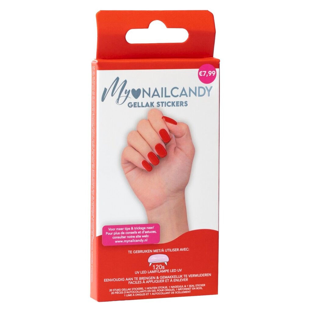 My Nailcandy Rode Gellak Stickers