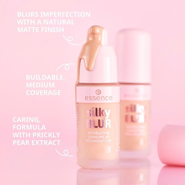Essence Silky Blur Hydrating Longwear 100 Foundation