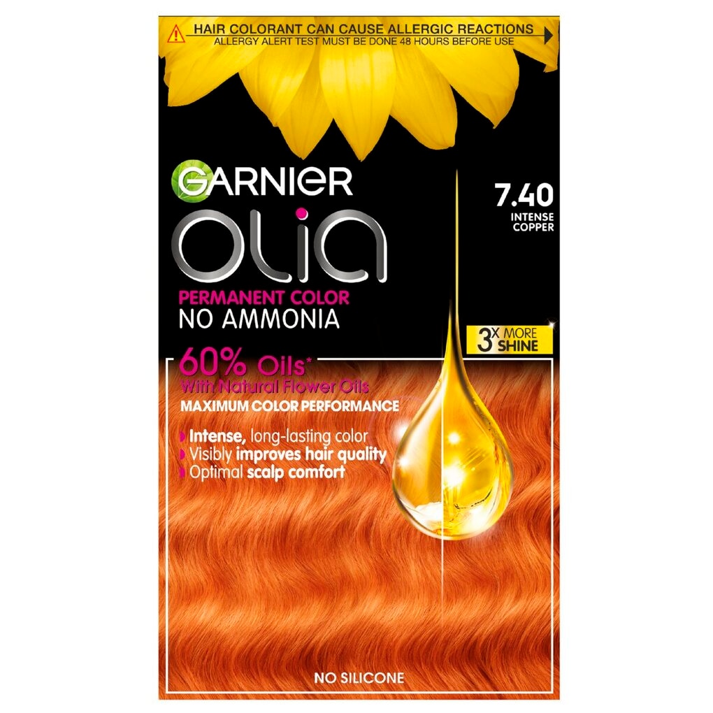 Garnier Olia 7.40 Intens Koper Permanente Haarkleuring Garnier Olia 7.40 Intens Koper Permanente Haarkleuring