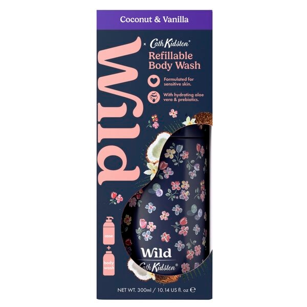 Wild Navulbare Douchegel Cath Kidston Marble Ditsy en Kokos & Vanille