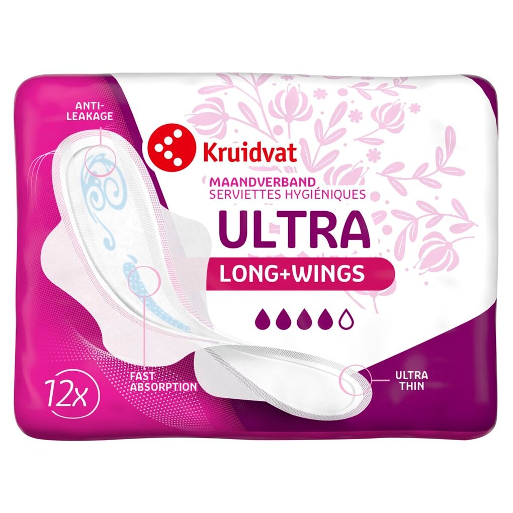 Kruidvat Serviettes Hygiéniques Long Plus Ultra Kruidvat Serviettes Hygiéniques Long Plus Ultra