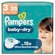 Pampers Couches Baby-Dry Taille 3