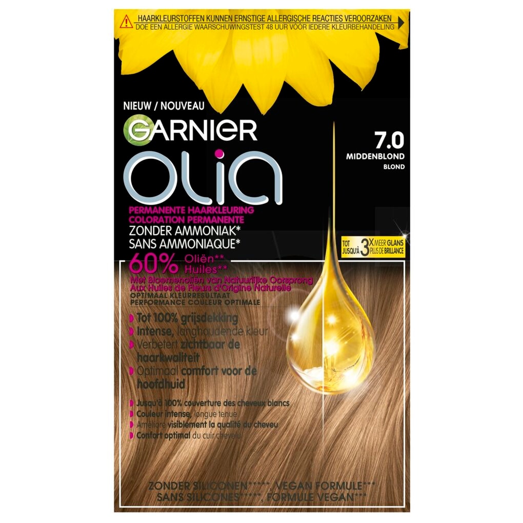 Garnier Olia Coloration Crème Permanente 7.0 Blond Moyen