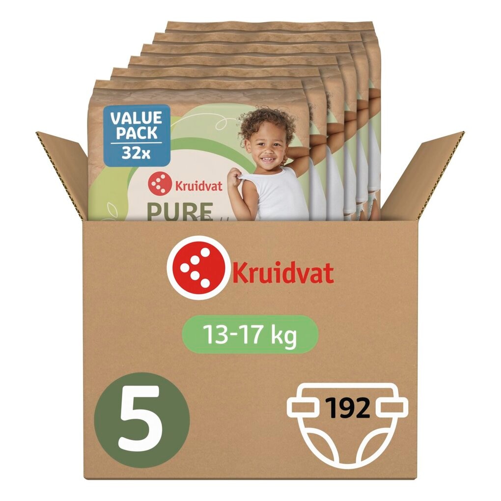 Kruidvat Pure & Soft Gros Volume de Couches Taille 5 Kruidvat Pure & Soft Gros Volume de Couches Taille 5