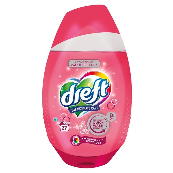 Dreft Quick Wash Fragrance Boost Vloeibaar Wasmiddel