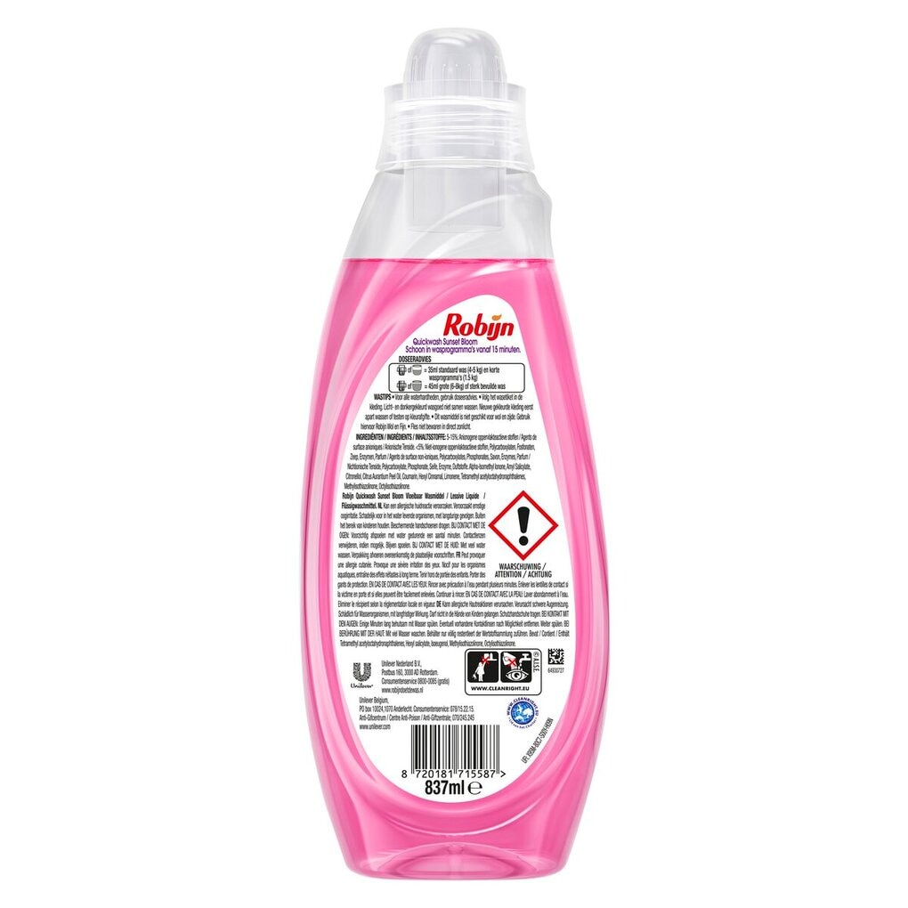 Robijn Advanced Quickwash Sunset Bloom Vloeibaar Wasmiddel
