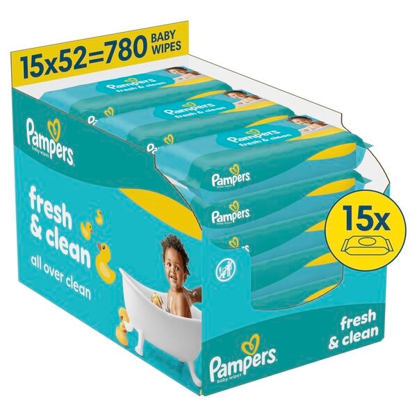 Pampers Lingettes Bébé Fresh & Clean